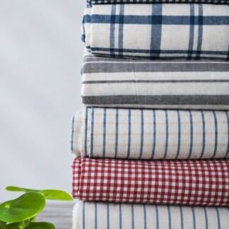 Checks & Stripes | Limited Edition Fabrics | Handwoven Organic Cotton | Naturally Dyed - For Shirts, Kurtas, Tops & Co-ords
